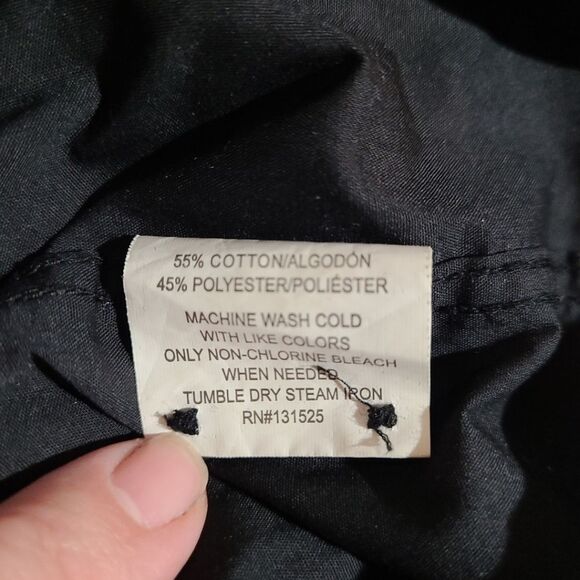 Beverly Hills Polo Club Mens Black Velvet Design Long Sleeve Button Up Shirt - Picture 5 of 6